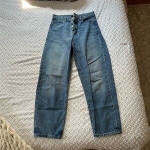 Banana Republic Ultra High Rise Barrel Leg Jean